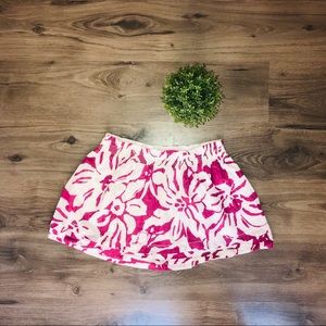 Pink/purple floral and white mini skirt 3 for $30